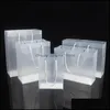Bolsas de embalagem Escola Office Business Industrial Fosco PP Presente de plástico com alças