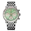 Nacitimer B01 mode affaires chronographe 47MM cadran Panda oeil ceinture hommes Quartz montre-bracelet montres 2760