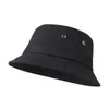 Berets Cotton Twill Bucket Hats Unisex Short Brim Outdoor Summer Casual Cap Panama HatBerets Wend22