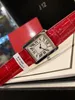 Мужские женские часы Новая серия Tank Top Fashion Casual 27mm 24mm Real Leather Quartz Montres Ultra Thin Lady Wristwatches