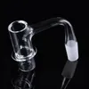 10 mm 14 mm mannelijke volle las afgeschuinde rand Quartz banger rookaccessoires voor bongs met unieke glazen marmeren ketens cap fwqb10