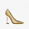 مع مصمم الصندوق YS Sandal High Heel 2022 Women Opyum Designer Sandals Classic Metal Cheels High High Cheels Open Tee Stiletto Heel Shoilist Shoiled Yslity Dzro