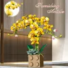 Großhandel Blumendekoration Blöcke Kits Spielzeug Home Decor Ideen Legp Bouquet Sets Gebäude Orchidee Blumen Ziegel Montage MOC Urlaub Weihnachtsgeschenk