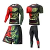 Survêtements pour hommes Rashgard Survêtement Hommes Compression Running Suits Fitness Jogging Workout Séchage rapide Mens Set Gym Training Sport Jiu Jitsu