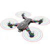 Wysokiej jakości K106 Mini Drony 4K kamera LED Helikopter Helikopter Unikanie Optycznego Pozycjonowanie Składane Quadcopter RC