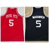 Nikivip Pete Maravich #5 Daniel High School Basketball-Trikot, genäht, Rot, Blau, jede Größe 2XS-3XL 4XL 5XL Retro-Westen-Trikots