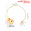 Chokers Lacteo Creative Big Ball Decor Short Collares Choker Necklaces For Women Female Fashion Clavicle Chain Necklace Jewelry GiftsChokers