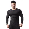 Gym Clothing Fitness Suit Men's Long-sleeved Tight-fitting Quick-drying T-shirt Sweating Basketball Running Sports Shirt Muscle Brothers