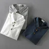 Mäns casual skjortor män bomullslinne sommaren kort ärm skjorta vintage kläder plus storlek blus koreanska herrkläder kj5772men's