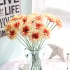 Dekorative Blumenkränze, 5 Stück, Sonnenblumen-Seidenblumen, Gerbera, Sonne, künstliche Hochzeit, Heimdekoration, festliche Partyzubehör, Kranz