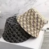 Kpop Zomer Emmer Hoeden Elegante Vrouwen Caps Luxe Designer Letters Dubbelzijdig Katoen Zon Vissen Fedora Hoedenpakket met Korte Rand Panamahoed Vissershoeden