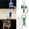 New hookah 6 inch green Mini transparent glass hookah pipe Bong with a width of 14mm