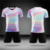 Blanco volwassen en kinderen Survetement Football Jersey Shirts   Shorts Two Pieces Fashion Trainingspak Uniform 19/20 Soccer Jerseys Sets W220418
