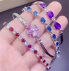 Fairy Multicolor Crystal Bracelets For Women Summer New Micro-Set Flash Zircon Bracelet Fashion Mixed Batch Jewelry Accessories