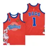 Movie Space Jam Looney Tunes Tune Squad Basketball Lola Bunny Jersey 10 Bugs Bunny 1 Lebron James 23 6 Team Color Black Blue White Red All Stitched University Sport