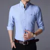 M￤ns casual skjortor 2022 h￶st mode m￤rke designer skjorta man kl￤nning l￥ng ￤rm Slim fit knapp ner bomullsm￤n kl￤der