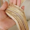 Curtain & Drapes Shiny Tassel String Door Luxury Valance Line Curtains Solid Color Window Room Divider Cortinas 100x200cmCurtain