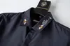 Мужские классические рубашки bberry Мужская дизайнерская рубашка в горошек Осень с длинным рукавом Повседневная мужская одежда Горячий стиль Homme Одежда M-3XL # 102