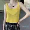 women Designer Knits Summer Sexy Tanks Vest Tops Triangle Badge Fashion Tees Womens Tshirts Lady Pullover Jumper 11 styles Free size