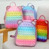 Jouet de décompression, grande bulle Pop Fidget, petites oreilles, sac à dos, sac Pop pour enfants, soulage le stress, fournitures scolaires, excellent cadeau de fête d'anniversaire