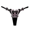 Women's Panties Butterfly Fairy Sexy Thin Strap Thongs G String Floral Embroidered Women Underwear Exotic Lingerie T-back BriefsWomen's