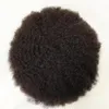 Cor de 6 mm de cor natural indiana Substituição de cabelo virgem mão Amarrado Toupees de renda cheia para o homem negro na América Fast Express Delivery