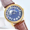 Oglądaj automatyczne zegarki mechaniczne Wodoodporne szafirowe zegarek na rękę Diamentową skórę skórzaną ze stali nierdzewnej Kluczowa klamra Montre de Luxe 42 mm