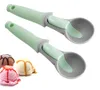 Skedar 8 tum plast TPR Ice Cream Scoop nonstick Anti-Freeze Icecream Scooper Kitchen Tool för gelatos, fryst yoghurt, frukt, sundaes