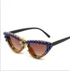 Vintage gato olho designer mulheres óculos de sol diamante feminino óculos preto cor gafas de sol shine sol óculos uv400