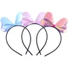 15899 Europa Baby Girl Fermaglio per capelli Cartoon Bowknot Hairhoop Magic Color Bow Fascia per capelli per bambini Fascia per capelli Principessa Bambina Performance di danza Accessorio per capelli 6 colori