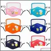 Designer Masks Housekee Organization Home Garden 22 Styles Kids Face With Shield Anti Dust Respirator Protective Washable Reusable Fog Cot
