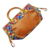 Puzzel Jigsaw Duffel Bag Domil BLANKS Groothandel regenboogcanvas eindeloze tote grote capaciteit buitenreistassen westerse stijl draagt ​​portemonnee Domil1851