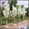 Ghirlande di fiori decorativi Forniture per feste festive Giardino domestico Decorazione di nozze 5 piedi di altezza Slik Albero di fiori di ciliegio artificiale Goccia romana D