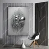 Moderne metalen figuur standbeeld kunst canvas schilderen abstract liefde kunst poster en print muurfoto's voor woonkamer thuis decoratie