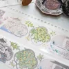 Present Wrap Ancient Style Gusu Collection Silver Shiny Pet Washi Tape For Card Making DIY Scrapbooking Plan Stickergift