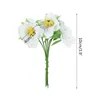 装飾的な花の花輪30/60pcsミニシルクデイジーフラワーウェディングブライダルホームデコレーションディーガーランドスクラップブッキング偽物フロー