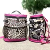 Leopard Print Lunch Bags Fruit and Vegetable Backpack Cooler Bags Reusable Outdoor Picnic Travel Large Capacity Totes