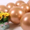 Parti Dekorasyonu 10/12inch Metalik Bakır Balonlar Doğum Günü Balon Çelenk Kemer Kiti Düğün Bebek Duş Gelin Dekorasyon Parçası
