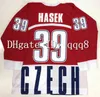 1998 Ceca Repubblica Hockey Jersey Dominik Hasek Jaromir Jagr Custom qualsiasi nome Nome Numero cucitura Dimensione personalizzata S-4xl