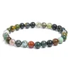 Bracelets à breloques en pierre naturelle colorée pour hommes et femmes, brins de perles faits à la main, fête, Club, mode Yoga, bijoux de sport