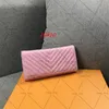 Cartera larga clásica de diseñador, bolso de mano de alta calidad para mujer, bolso de mano con tapa, monederos