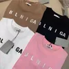 2022 Summer Mens Designer T Shirt Casual Man Womens Tees With Letters Print Short Sleeves Top Sell Luxury Men Hip Hop clothes BAL