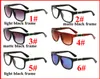 Transparente Linse Sonnenbrille Retro Männlich Quadratisch Frauen Männer Markendesigner Sonnenbrille für Frauen Spiegel Oculos De Sol 10 Stück 6 Farben