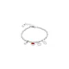 Authentic I'm Waiting 4 U Pink / Blue / Red Bracelet For Women UNODE50 925 Sterling Silver Plated Jewelry Fits European Uno De 50 Style Gift Men Bracelets PUL1854TQSMTL0M