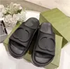 2023 sandal slipper Internet celebrity burst solid color flat heels leisure thickened outside wear stepping on poop feeling increased 5 cm cake slippers 44 45