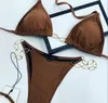 Bikines Kim Kardashian Dwuczęściowe seksowne bikini kobiet seksowne stroje kąpielowe nowe kąpiel kąpielowa pływacka wysoko wycięte panie Monokini Maillot de B8670359