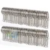 Keychains 50pcs/100pcs Polished Silver DIY Key Rings Chains With Link Chain Holder Lobster Clasp 25mm