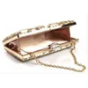 2022 Luxury Diamond Suderded Dinner Bag Sequin Lace Banket Clutch Bag Axel Msenger Evening Påsar för Lady