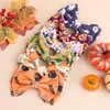 2022 6" Double Layer Bows Baby Hair Clips Pumpkin Skeleton Skull Printed Hairpins Barrettes for Kid Girls Halloween Headwear