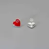 2023 Designer Neue Schmuckmarke Doppel-G-Buchstabe ineinandergreifende Emaille-rote Ohrringe Persönlichkeit G-Familie vielseitige Damenmode herzförmig